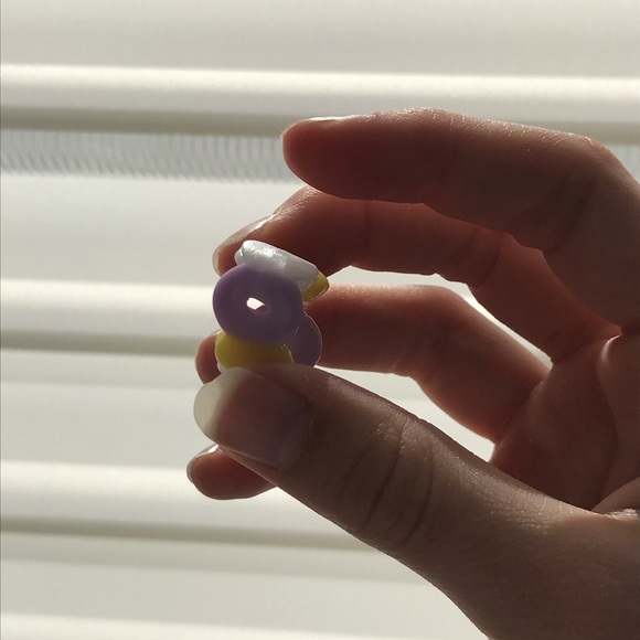 10 pack handmade pony bead rings - Picture 5 of 11